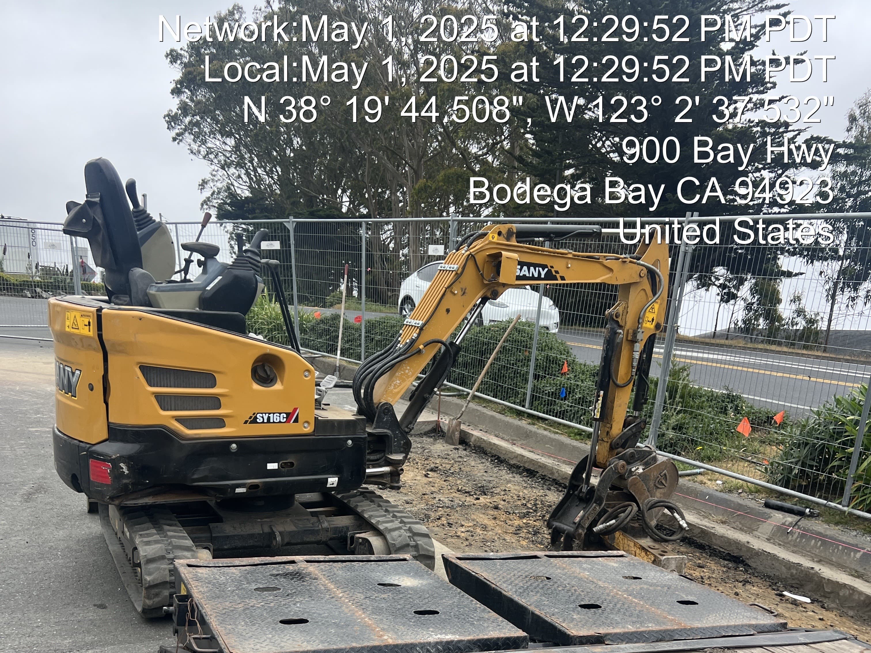 Bulldozer pushing grade