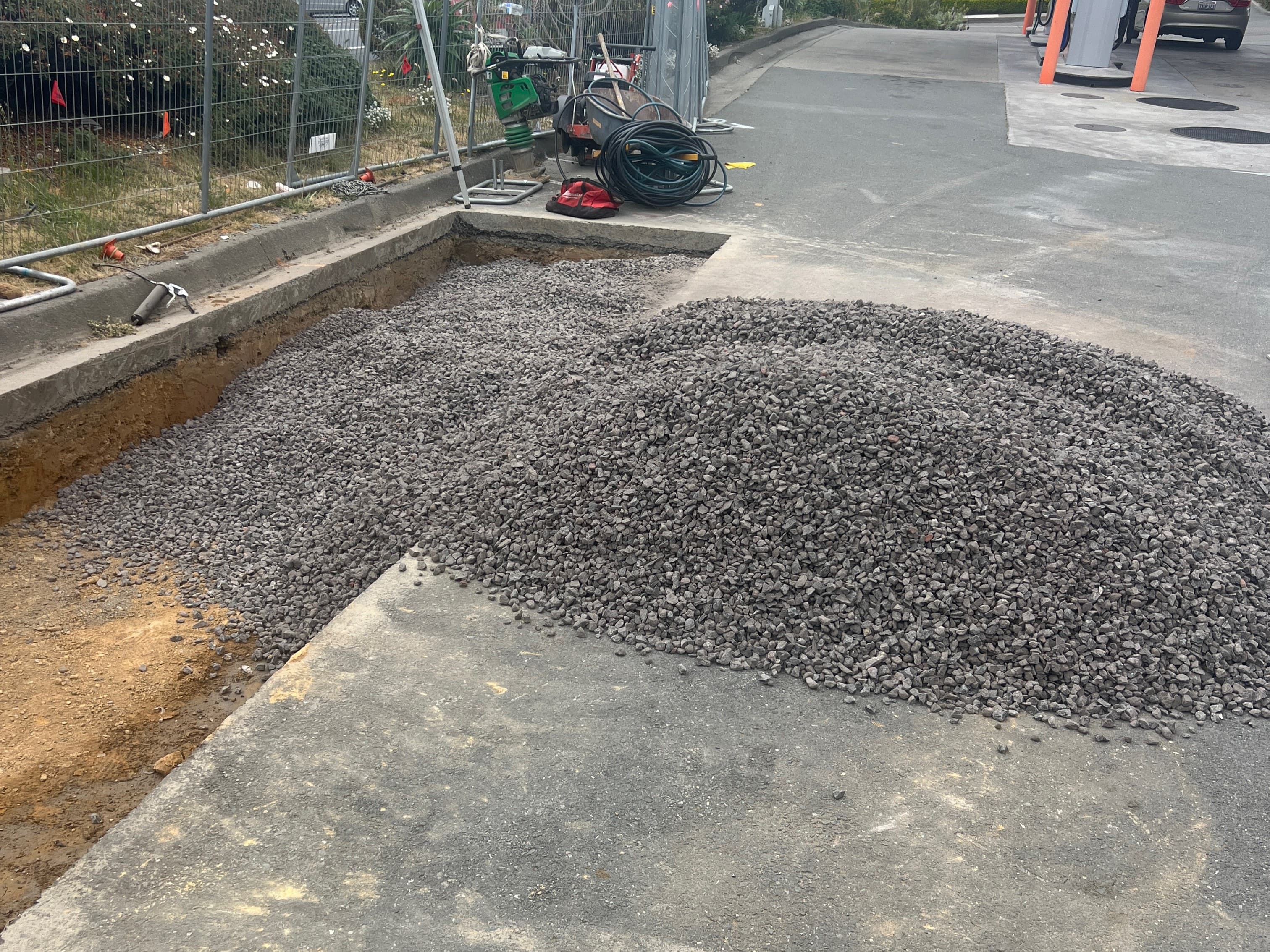 Site trenching for utilities